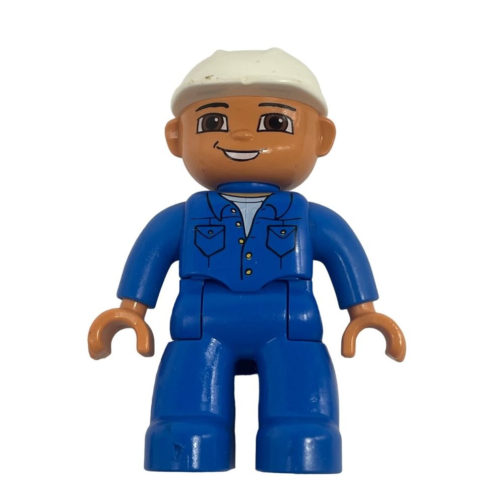 LEGO Duplo Construction Man Worker Figure Vintage